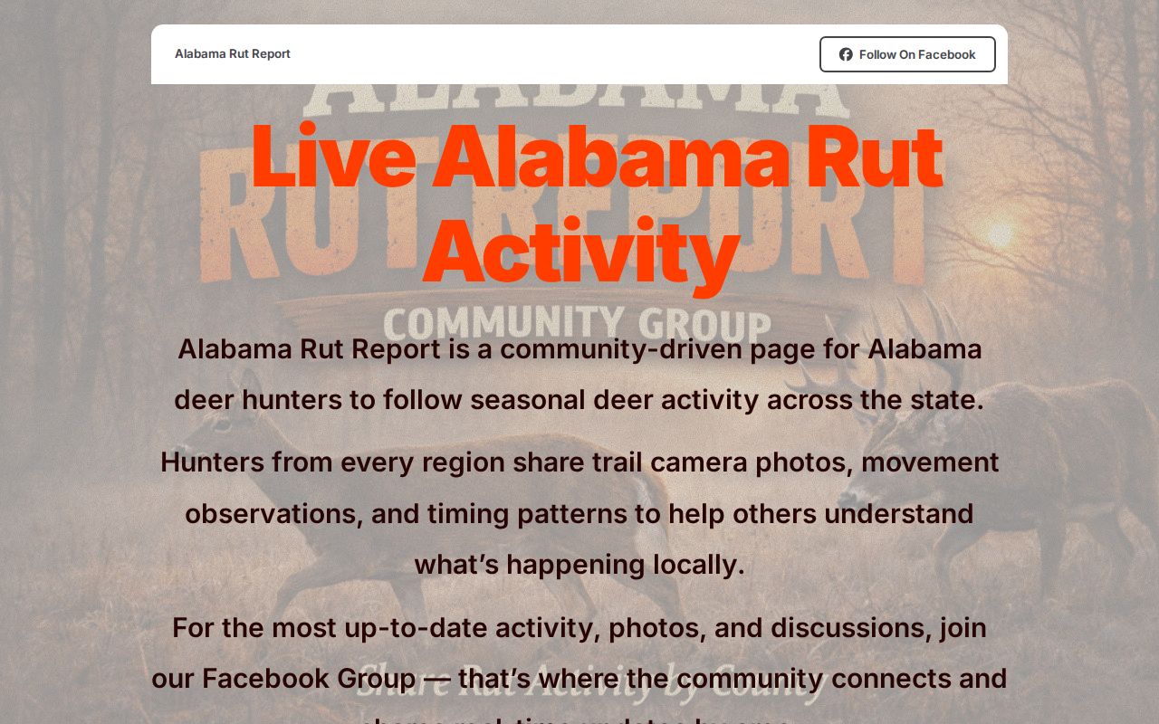 Alabama Rut Report